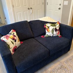 Blue Loveseat