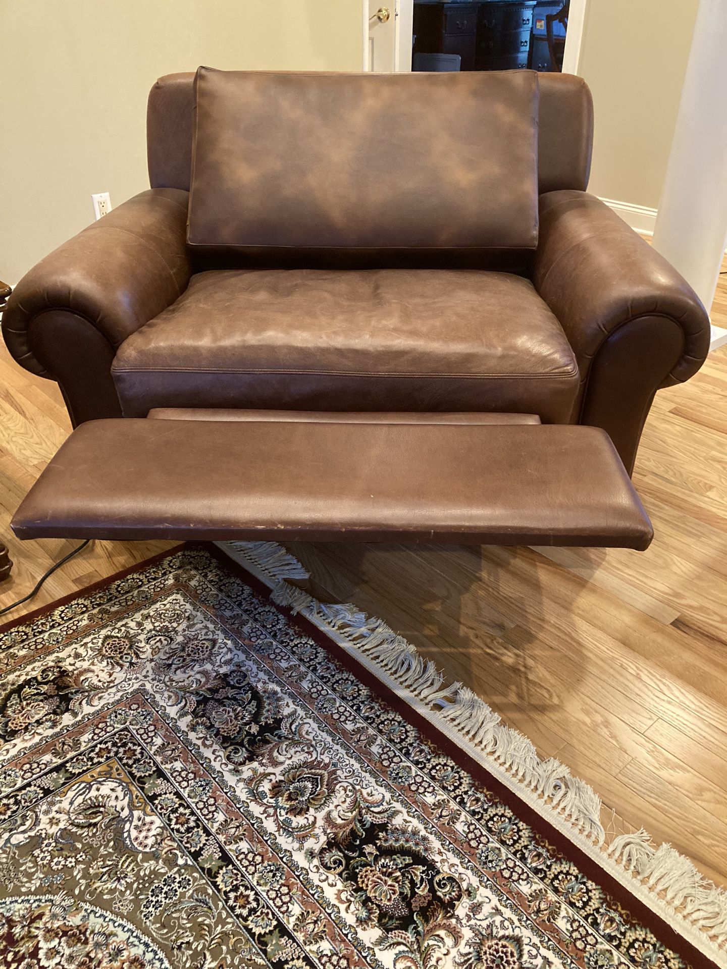Leather Electric Double Recliner