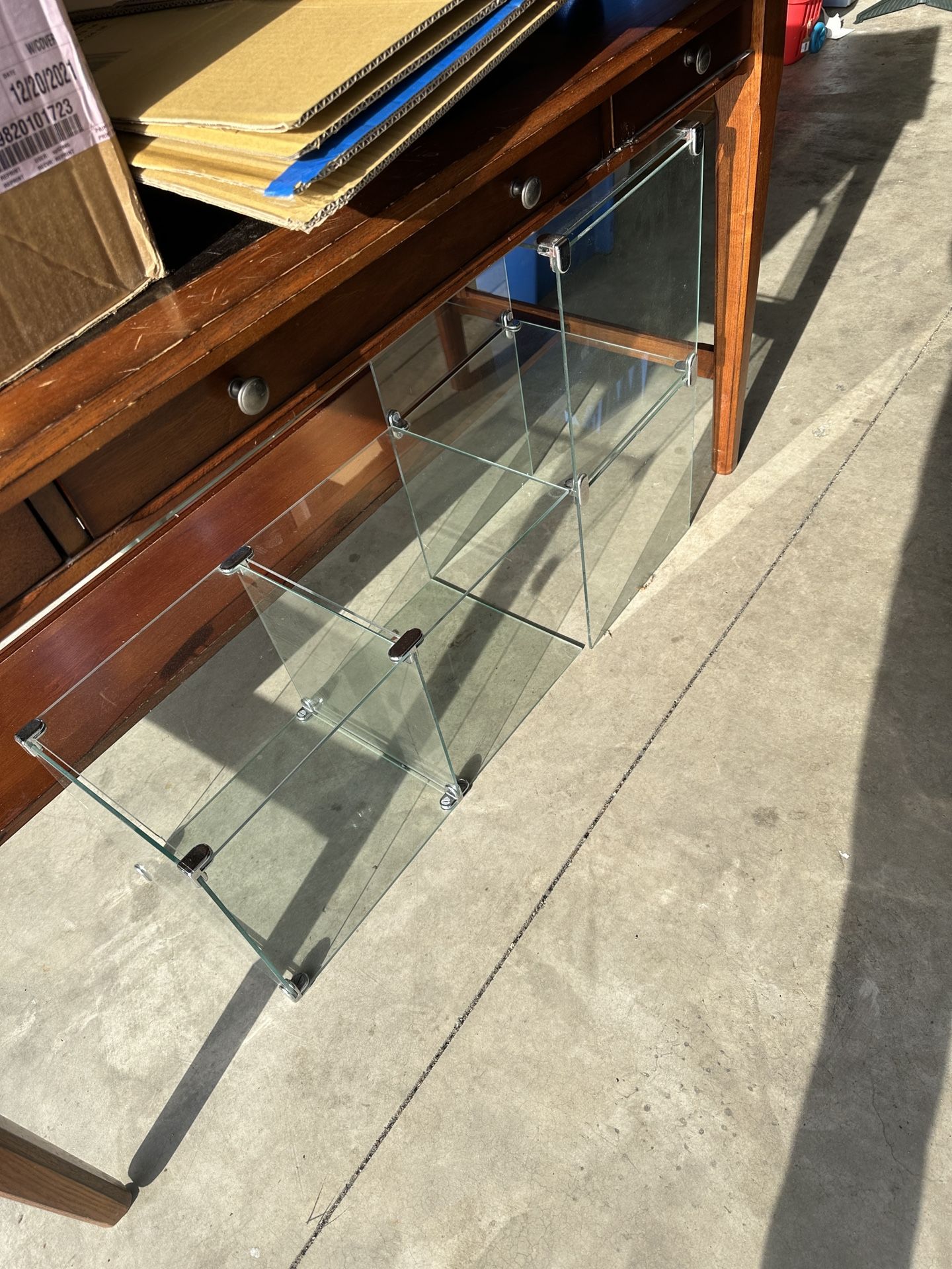 Glass Cubbies. Storage. Display