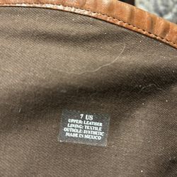 Hinge Leather Boots Size 7