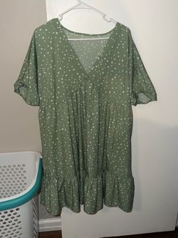 Plus Size Green Dress