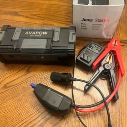 AVAPOW A68 6000A Jump Starter 12V Portable Battery Booster