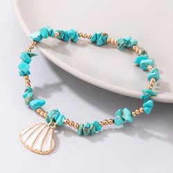 Bohemian Double Shell Anklet