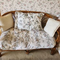 Rattan Loveseat