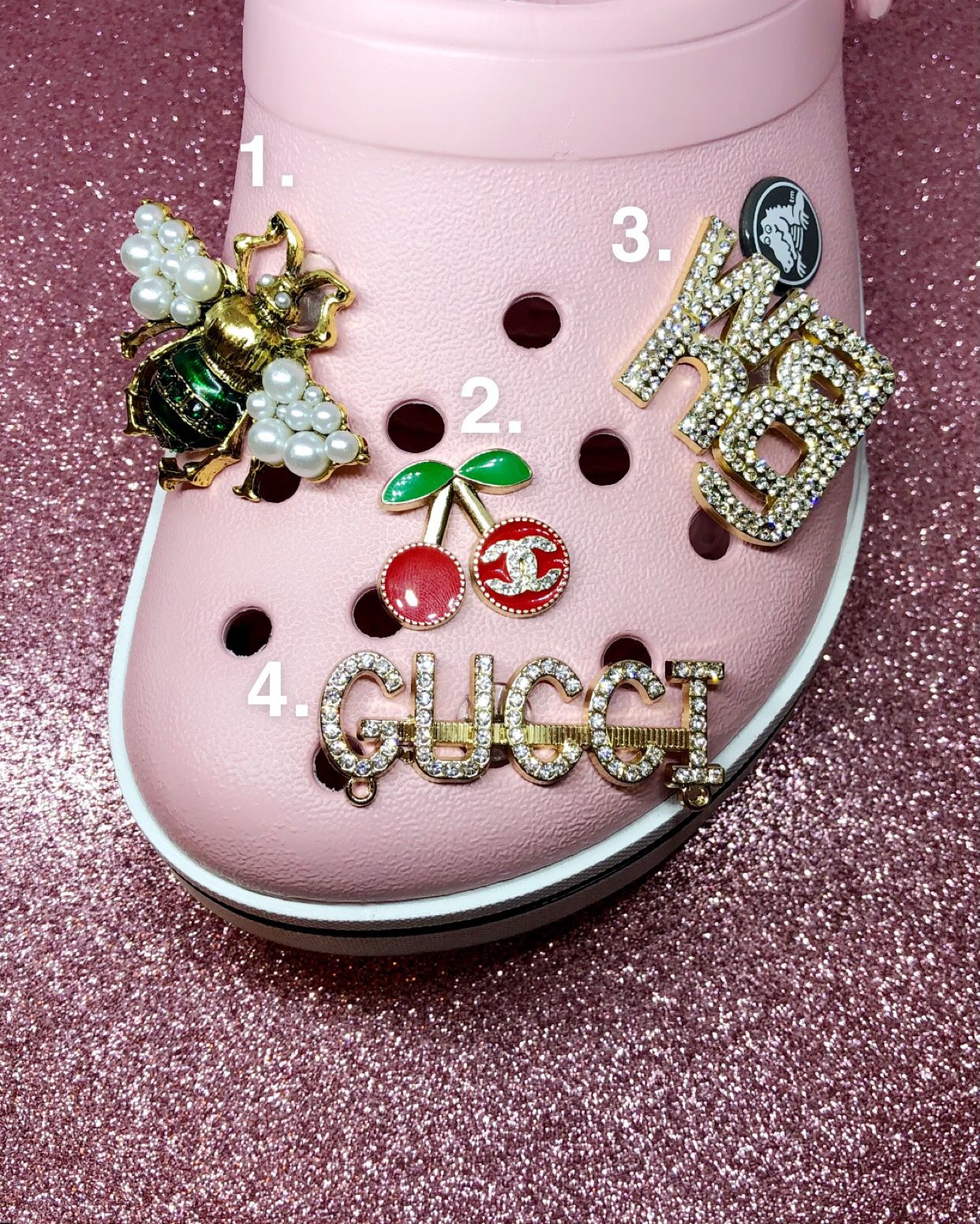 Set of 4 Designer Croc Charms for Sale in Los Angeles, CA - OfferUp