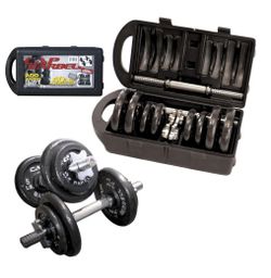 Two Dumbbell sets with storage cases