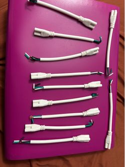 LED Shop Light Hardwire Pigtails - C7 Figure 8 Connectors - Lot of 11