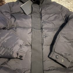 New Black Moncler Coat Sz 2, 3, 4