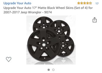 Black Jeep sport rim caps