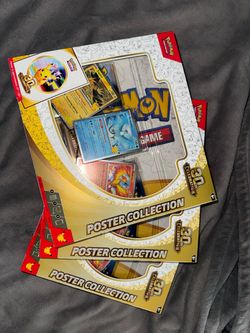 Pokemon 30th Celebration poster collection boxes