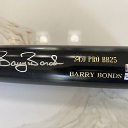 Barry Bonds autograph Bat