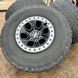 (4) 17" Ford F-150 Raptor OEM BEADLOCK 10(contact info removed)0 rims wheels BFGoodrich 40%