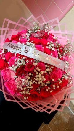 Hot & Light Pink Roses