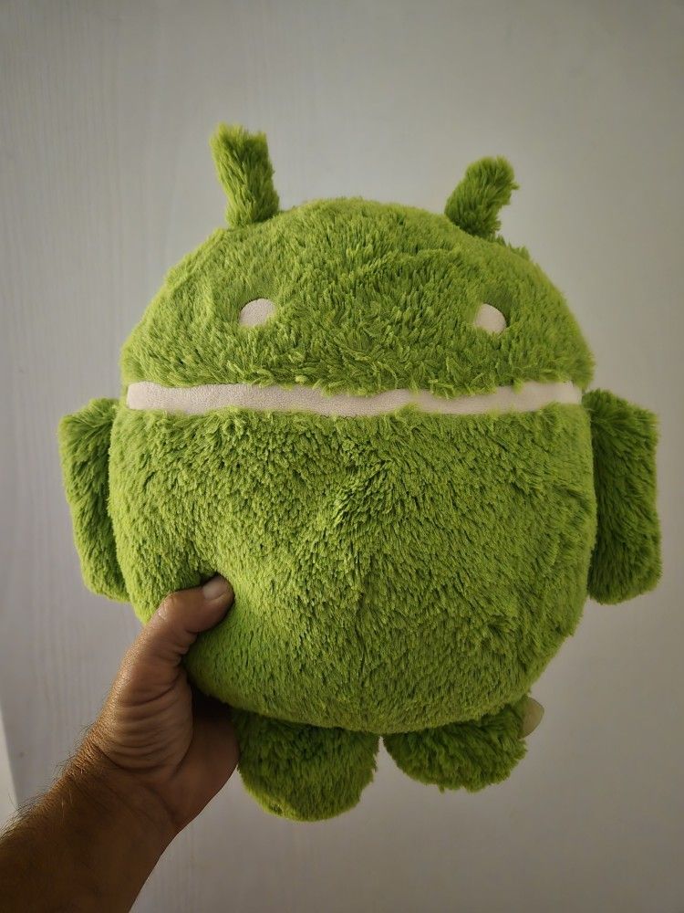 Google Green Android Plush 14” Stuffed Plush Robot Doll 
