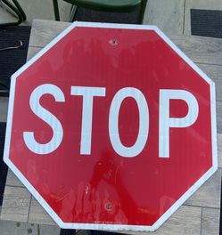 Metal Stop Sign 