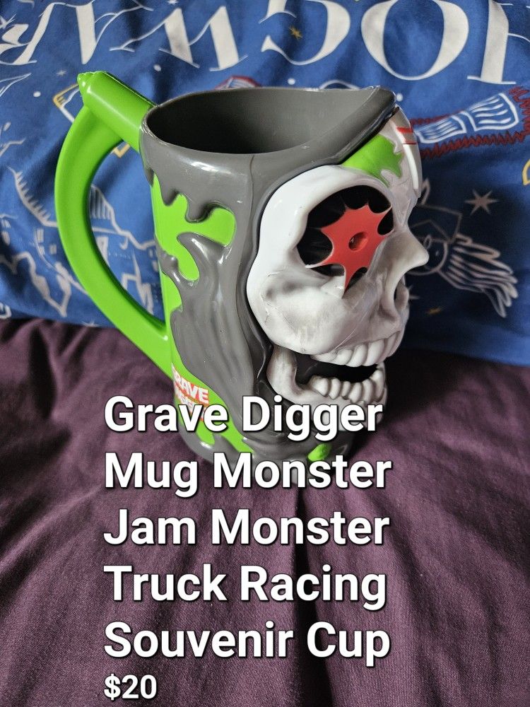 Grave Digger Mug Monster Jam Monster Truck Racing Souvenir Cup