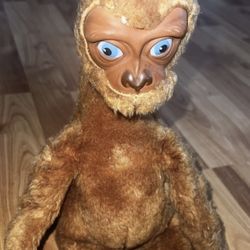 Vintage Rushton Company 1982 12" ET E.T. Extra Terrestrial Plush Stuffed Doll