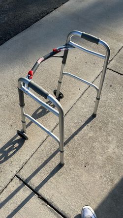 Folding Aluminum Walker with Wheels