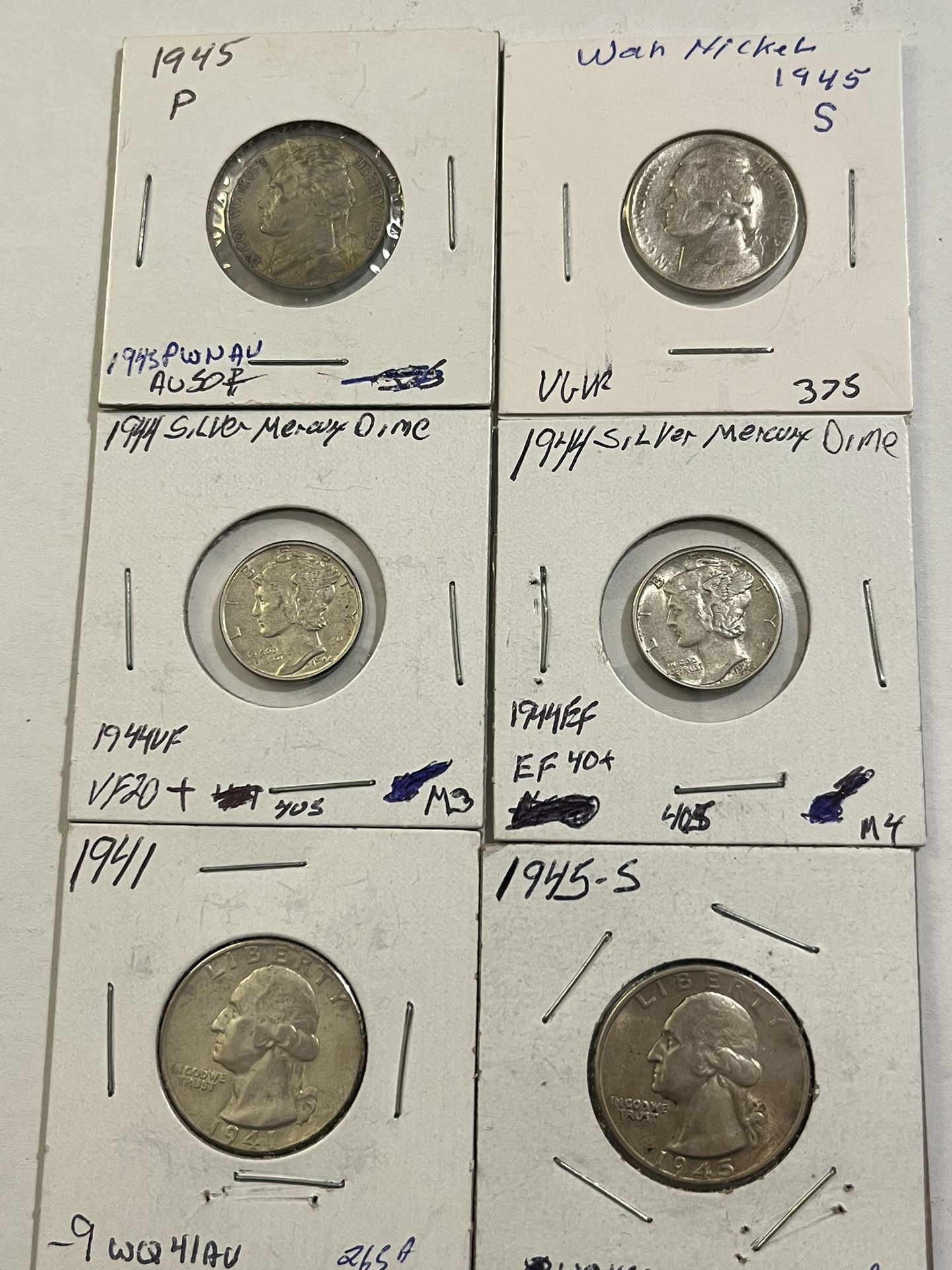 1940’s Silver Coins