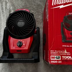 Milwaukee M12 12-Volt Lithium-Ion Cordless Jobsite Fan (Tool-Only)