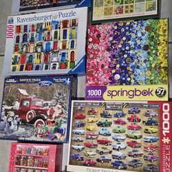 8 Different 1000 pcs Puzzles