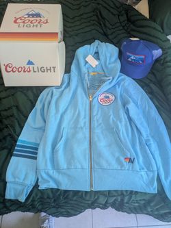 Coors light small hoodie and snapback hat
