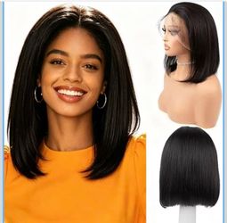 Brand new Bob Wig Human Hair 13x4 HD Lace Front Wigs Human Hair 12 Inch