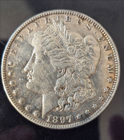 1897 Morgan Silver Dollar Coin