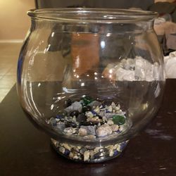 Glass 1 Gal Beta Fish Tank (rocks Included)