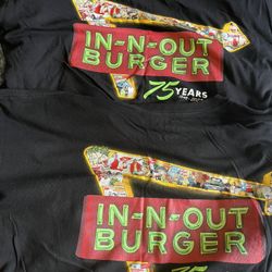 2 In N Out 75th Anniversary Black 2XL Shirts