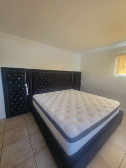 Cal king bed and mattress all in one