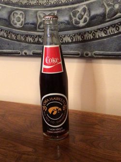 1981 Iowa Hawkeyes Rose Bowl (1982) Coke Coca Cola Bottle