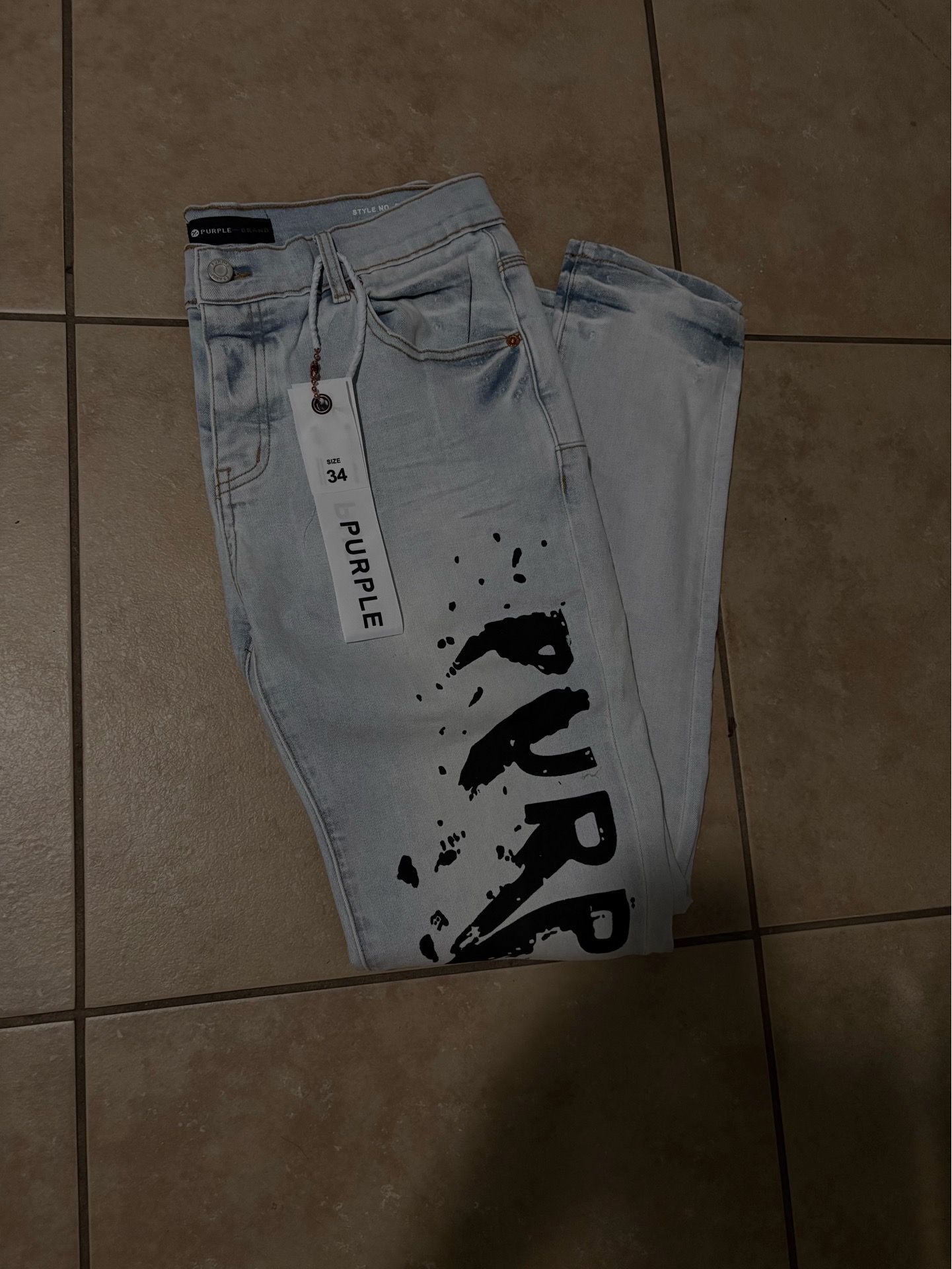 Purple jeans