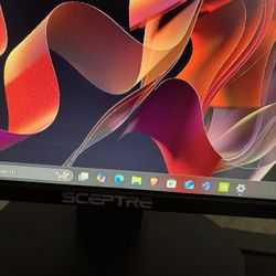 24 inch Sceptre gaming monitor 1080p