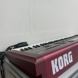 KORG Model KARMA , Music Work Station Synthesizer Keyboard 61 Key  W/original Power Cord In Hard Black Case.