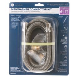 GE Universal 6-ft Dishwasher Connector Kit with Adapter
