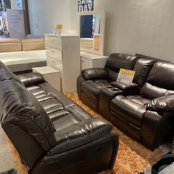 NEW COMFY MADRID RECLINING SOFA LOVESEAT SET ON SALE NOW $999! SAME DAY DELIVERY 🚚. NO CREDIT NEEDED FINANCE AVAILABLE ☎️🤩💰