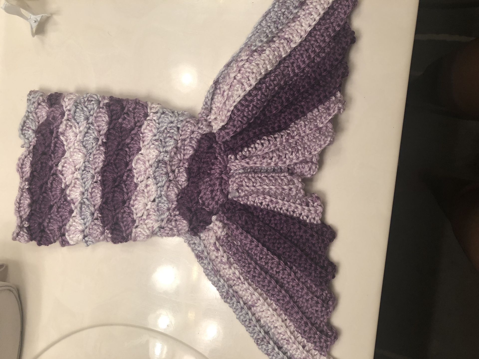 Crochet mermaid tail (Baby Snuggy)