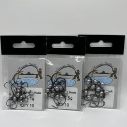 Micro Ice Fishing Jig Head 1g 1.5g 2g – Ultralight Jig for Trout Panfish Crappie