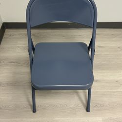 📣 For Sale: 17 Light Blue Metal Folding Chairs — Great Condition!