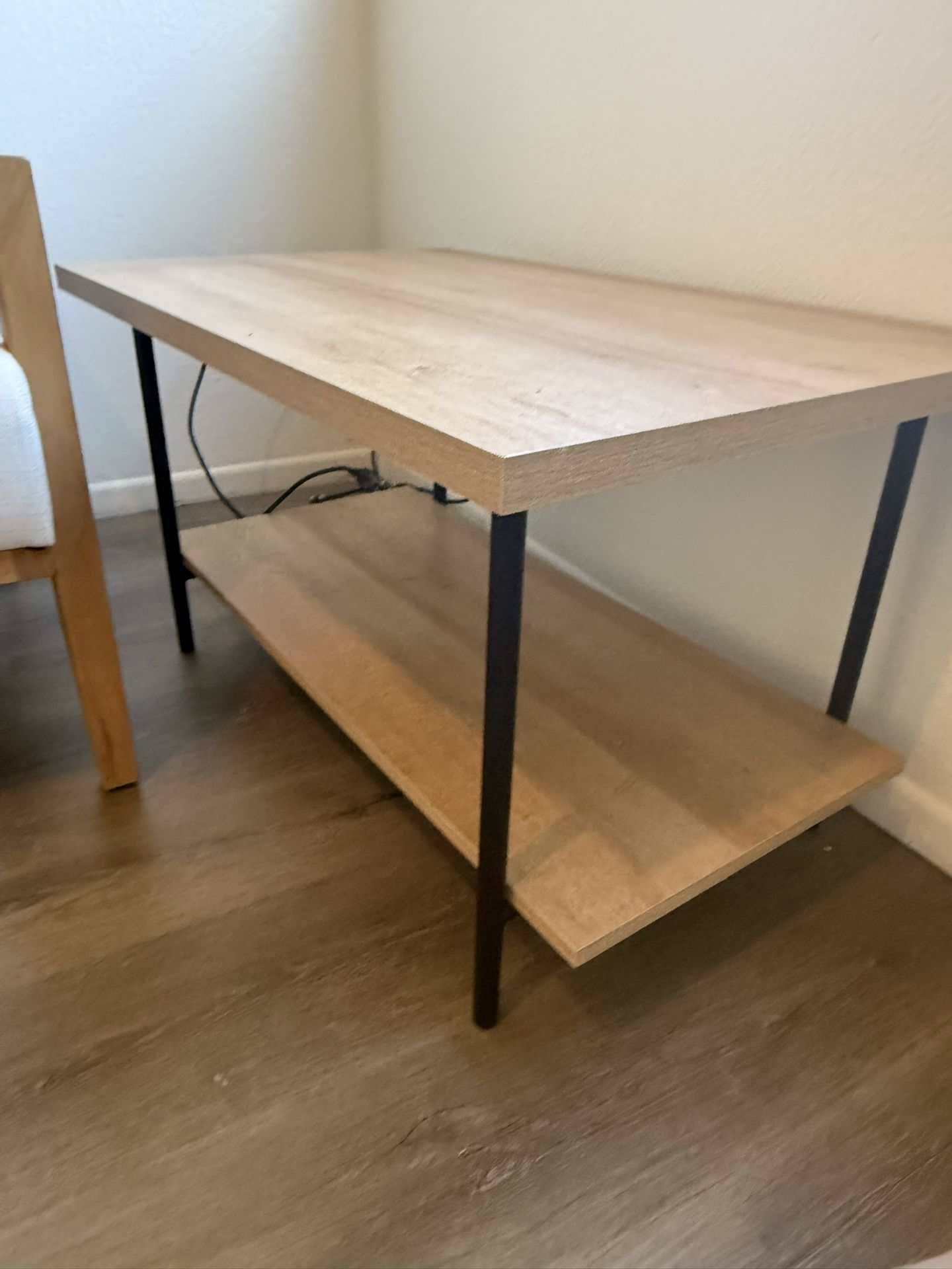Small Space Coffee Center Table & Free Matching Side Table