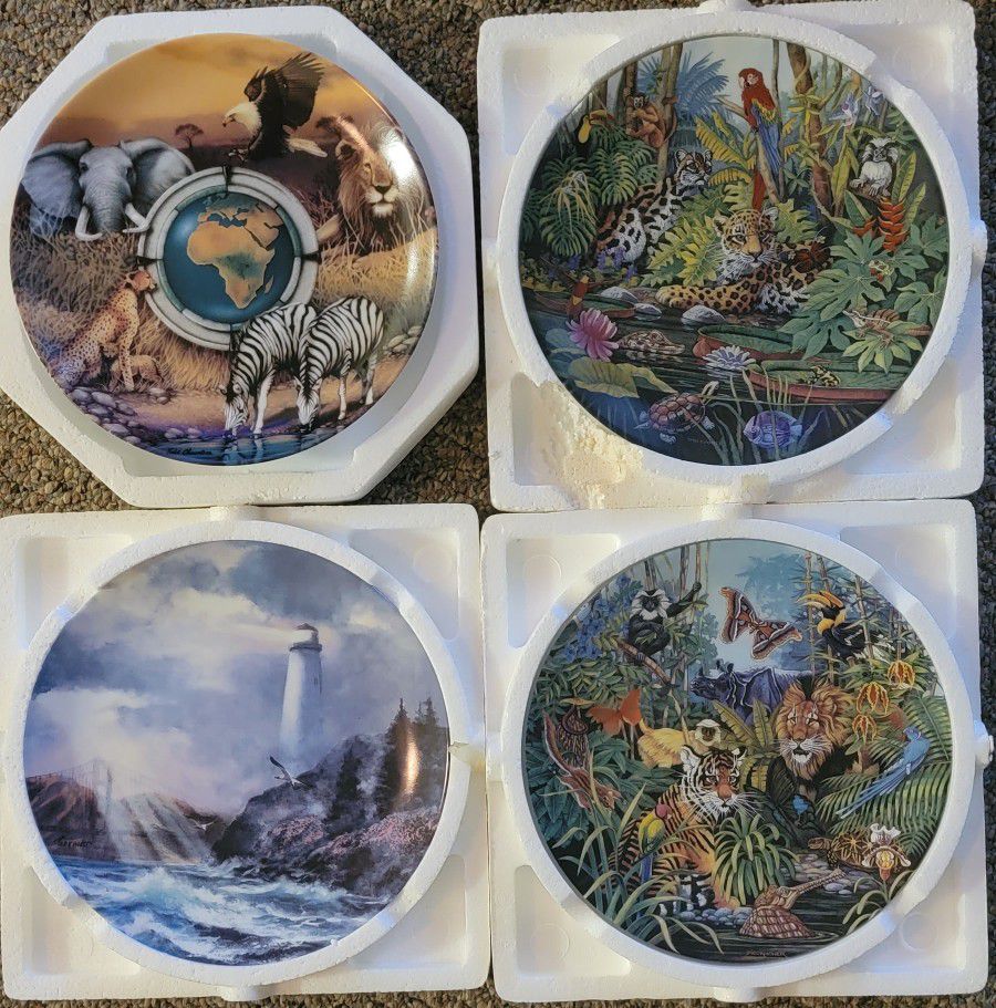 4 Collectable Plates Van Hygan & Smythe