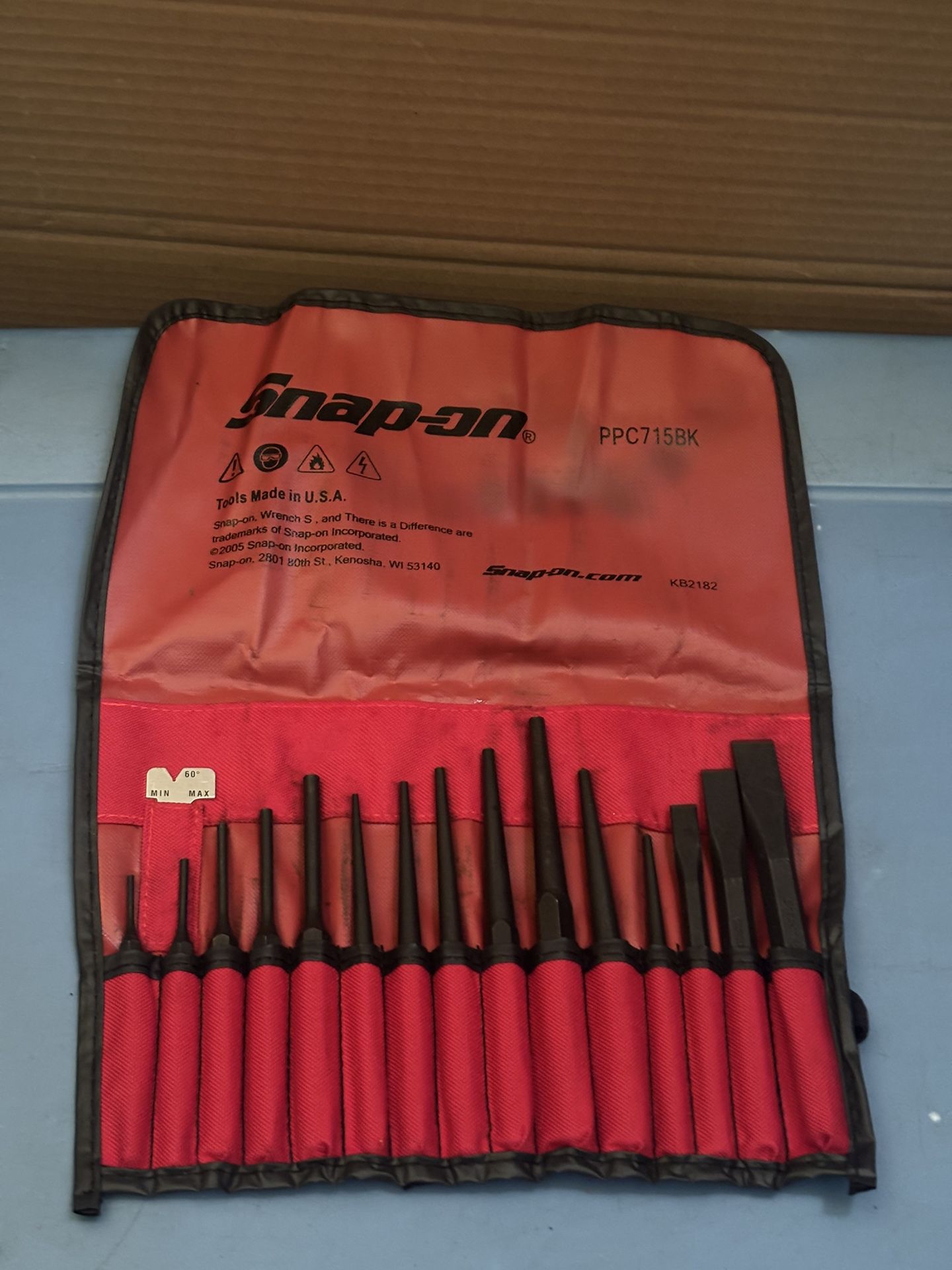 Snap-on Tools  16 pc Punch and Chisel Set