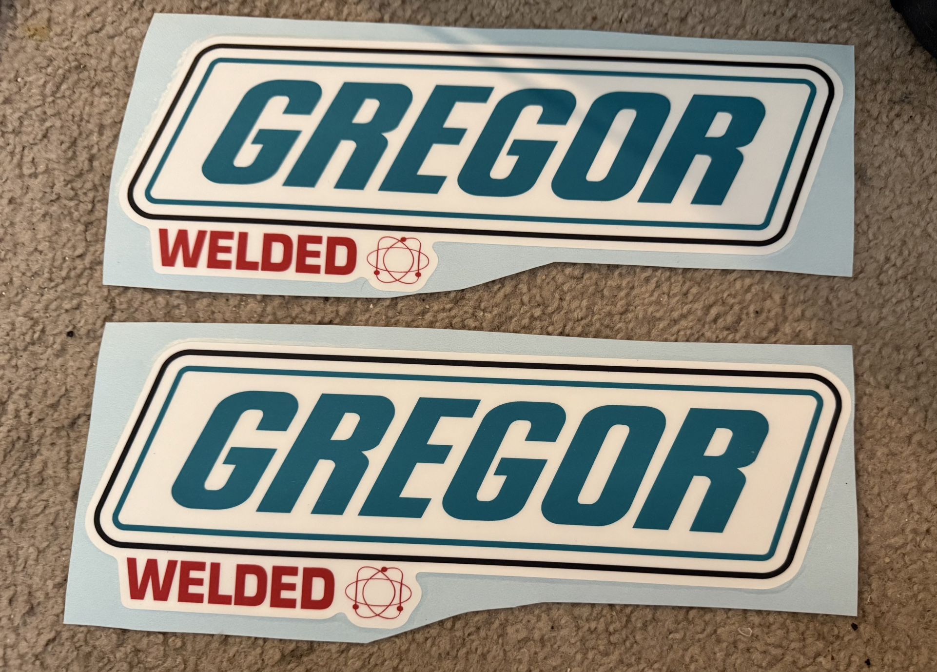 Gregor Boat Decals