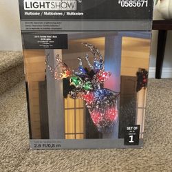 multi light frosted vine buck