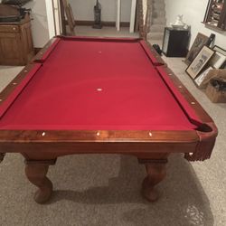 8ft Pool Table Olhausen Eclipse  Solid Maple