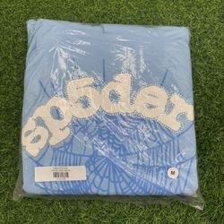 New Sp5der Web OG “Sky Blue” Hoodie Size S, M, L, XL