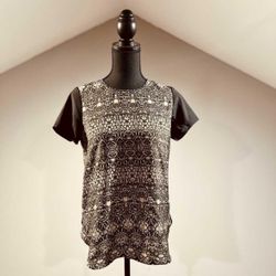 XS Black & Tan Top
