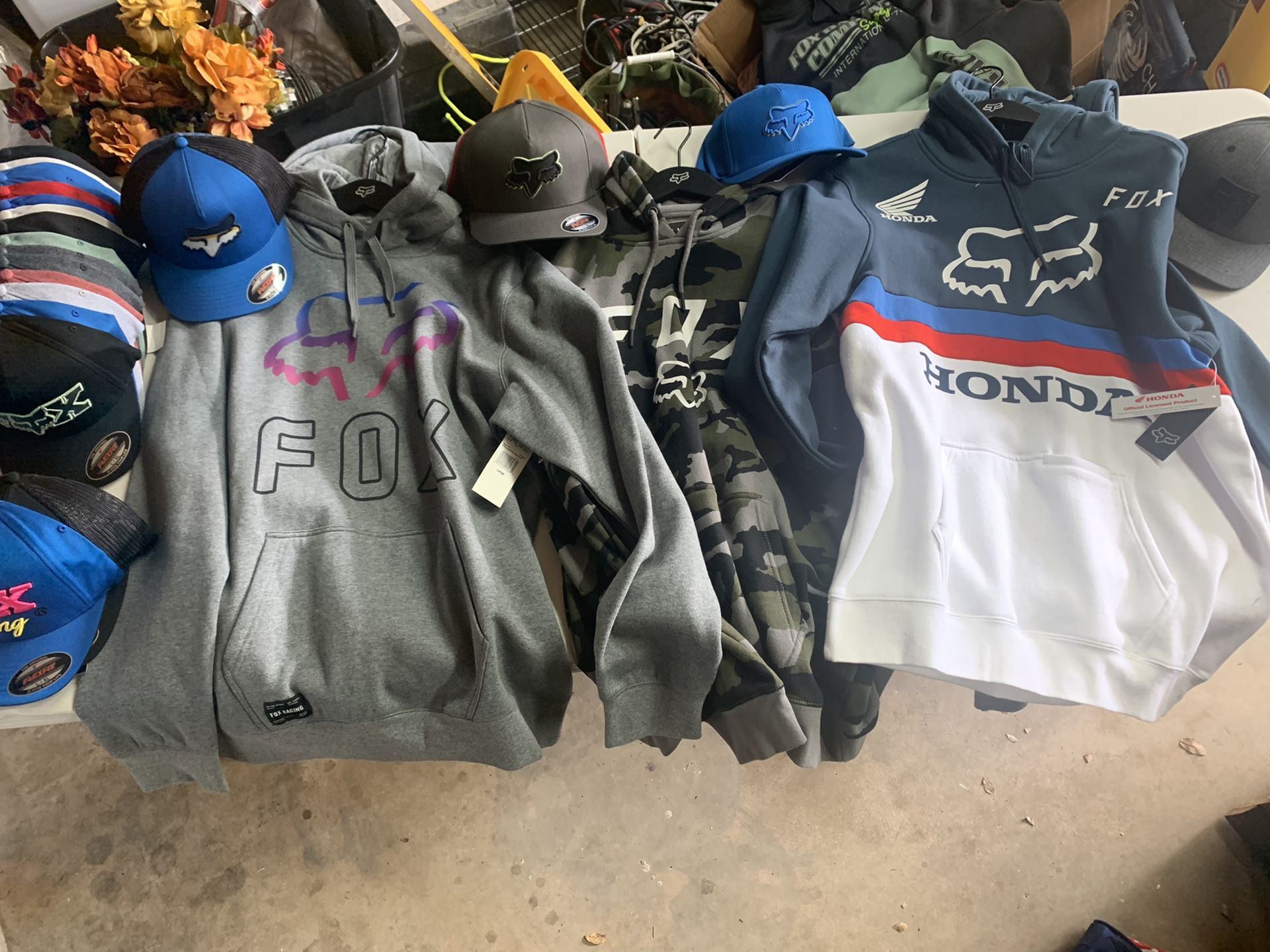 Fox Racing Hoodies,Jackets and Hats for sale.