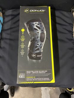 DonJoy Reaction Web Knee Support Brace with Compression Knee Sleeve